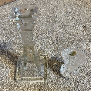 Elegant Glass Candle Holders